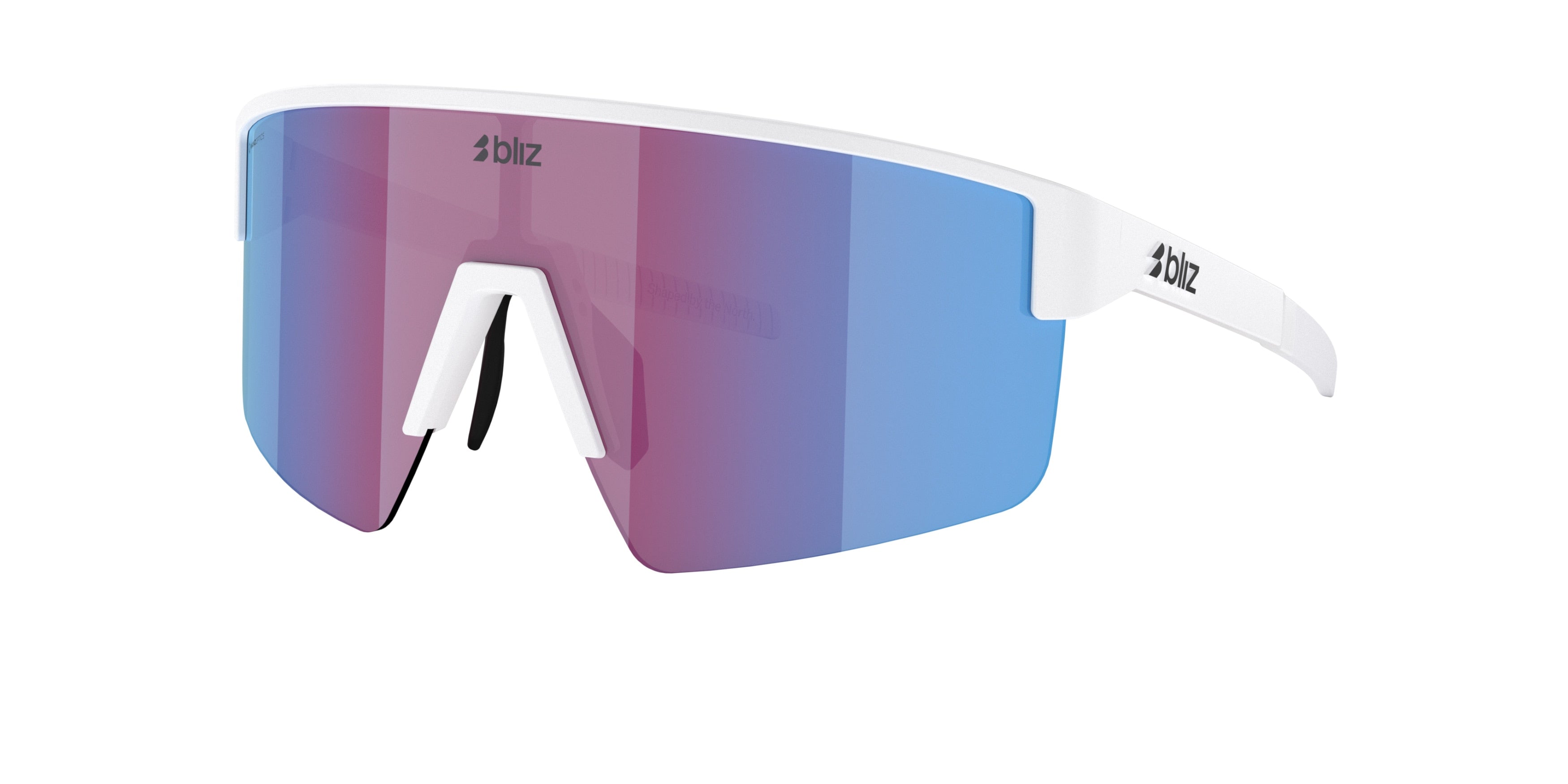 Gafas Sol Bliz P004/Blanco Mate/Rosa/Violeta Espejo Azul