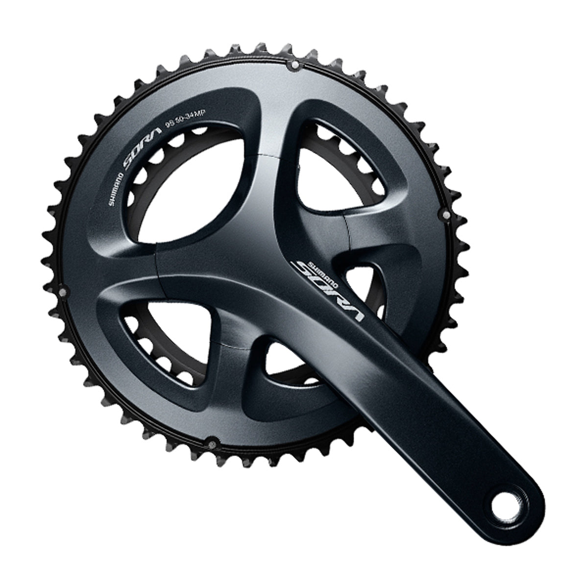 Juego Bielas/Platos Shimano Sora FC-R3000 50/34d 9v Sin Cazoletas Negro