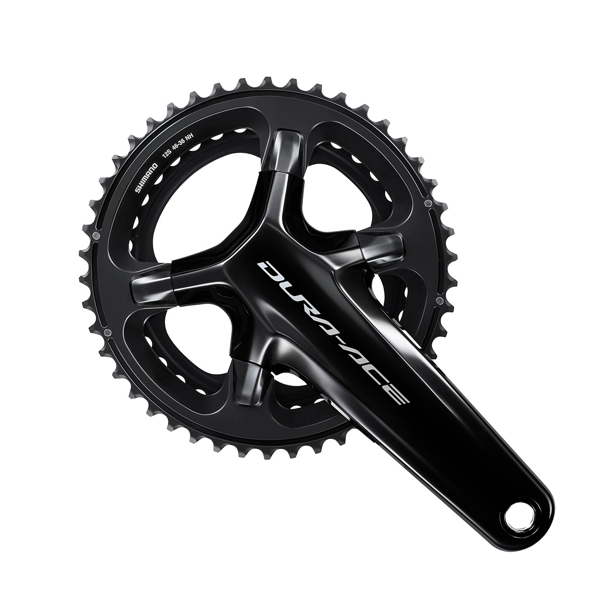 Juego Bielas/Platos Shimano Dura-Ace FC-R9200 Hollowtech II 46/36d 12v Sin Cazoletas Negro