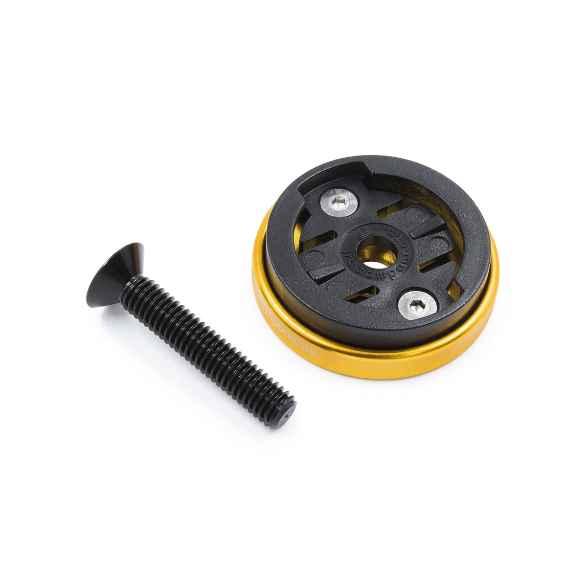 Soporte Tapa Dirección Ciclocomputador JRC Components Enkei Garmin Oro