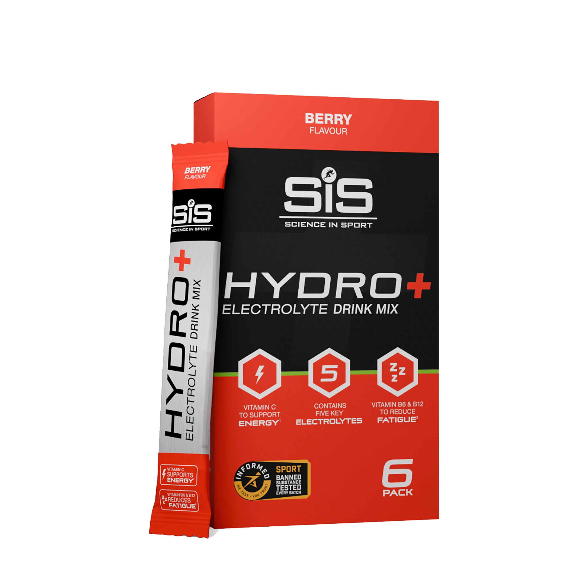 SIS GO Hydro+ Polvo Hidratación 6x4.5g Bayas