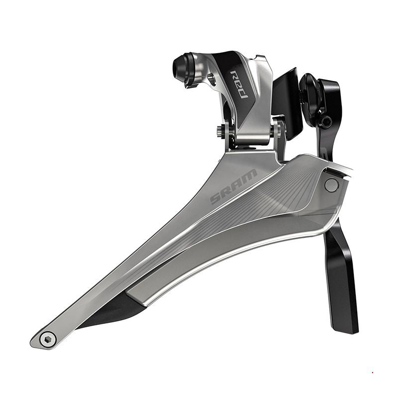Desviador SRAM RED 2x11v Braze-On Yaw con Protector Antisalida Cadena Negro