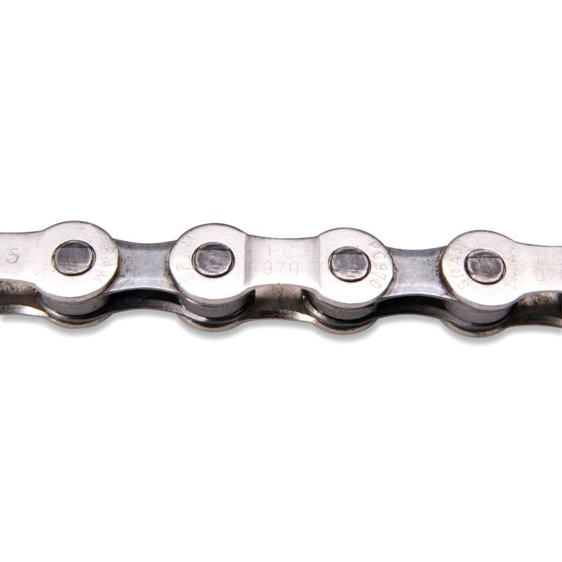 Cadena Sram PC971 114 Eslabones Powerlink Plata/Oro 9v