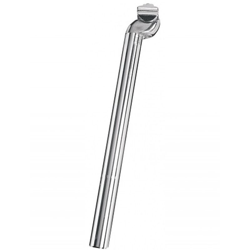 Tija Sillín Ergotec Patent Cnc 350mm 18mm Offset Aluminio Plata