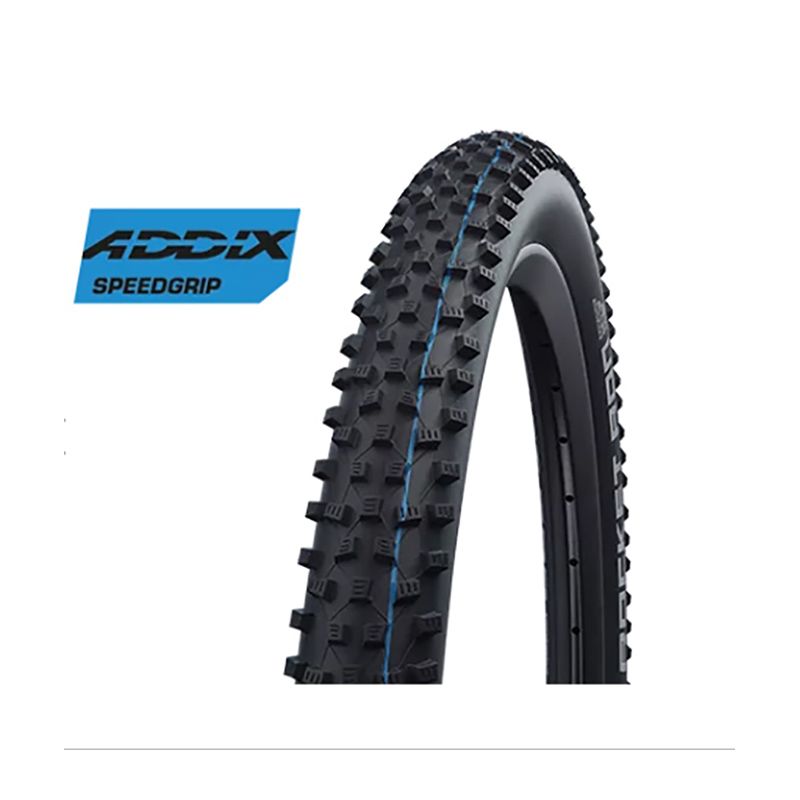 Cubierta Schwalbe Rocket Ron HS438 Evolution Super Ground Tubeless Addix SpeedGrip Plegable Negro