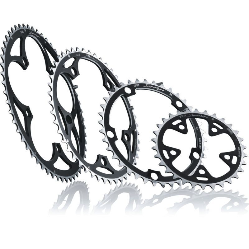 Plato Miche Carretera Supertype 9/10v Interior Shimano Negro