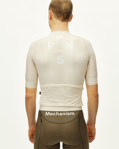 Maillot Manga Corta Pas Normal Studios Mechanism Hombre AOP Off White #5