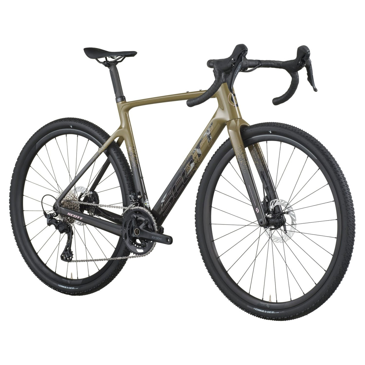 Scott Addict Gravel 40 2026 Kaki Green/Carbon Black