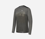 Camiseta Manga Larga Hiru Lab Merino Hombre Gris Piedra