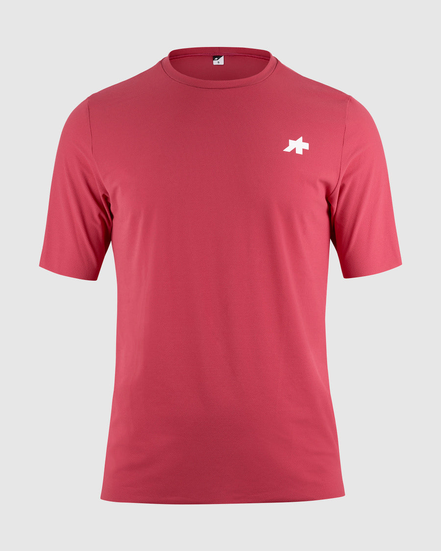 Camiseta Manga Corta Assos Tactical T5 Post Ride Hombre Deadly Berry