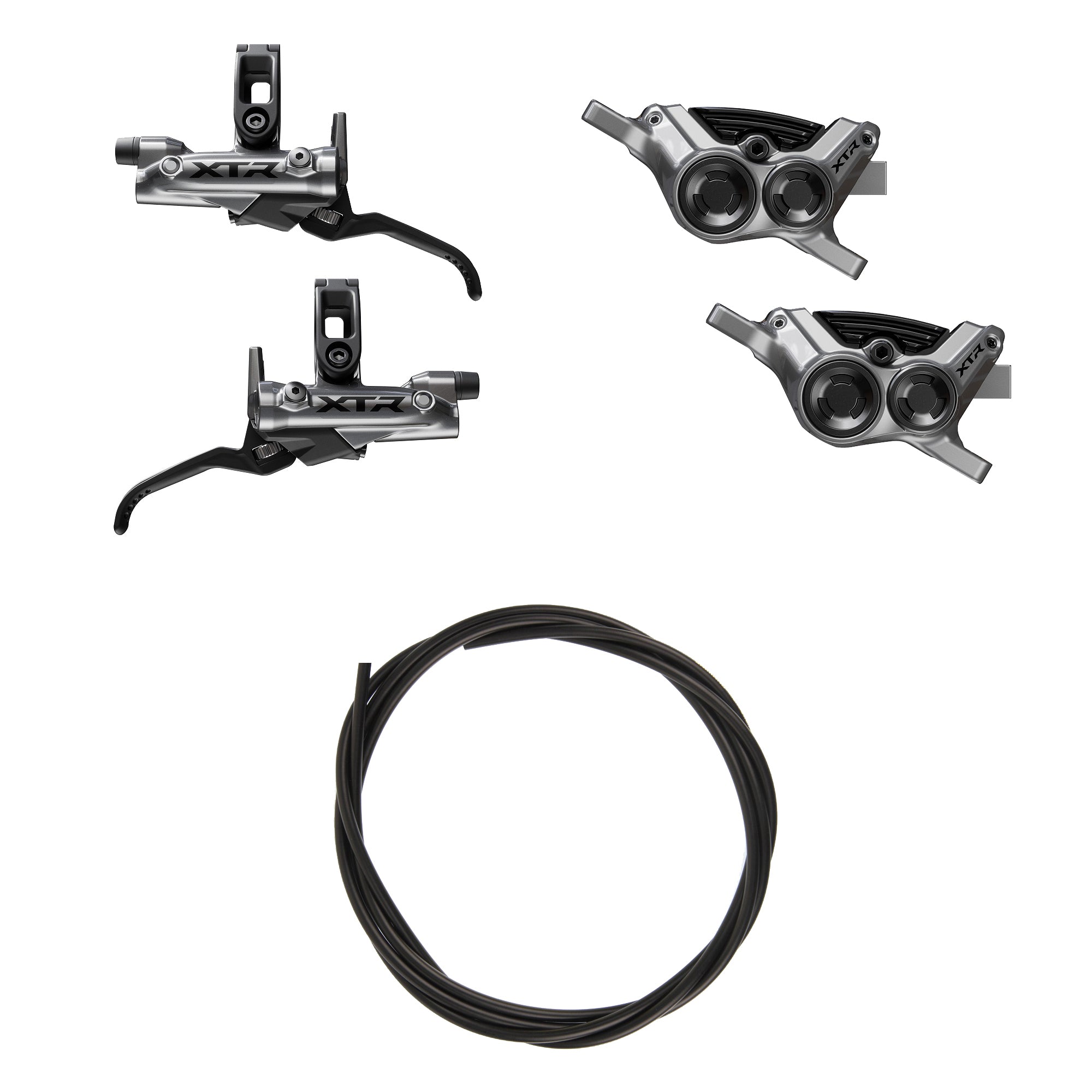 Kit Upgrade Freno Shimano XTR BR-M9220/BL-M9220 Metal Con Aletas Sin Adaptador Latiguillo 1000/1700mm Negro #3