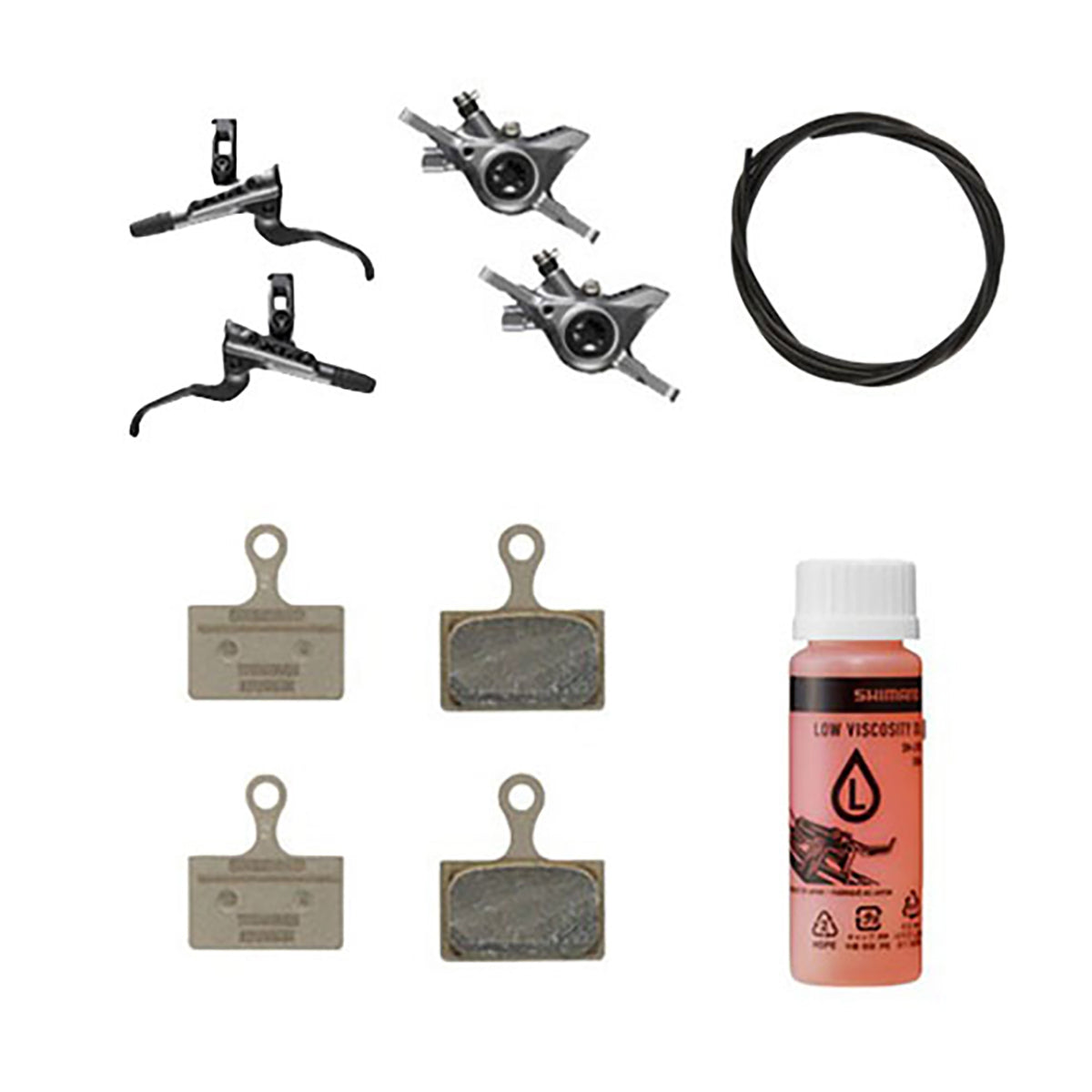 Kit Upgrade Freno Shimano XTR BR-M9200/BL-M9200 Metal Sin Aletas Sin Adaptador Latiguillo 1000/1700mm Negro
