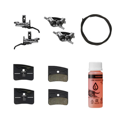 Kit Upgrade Freno Shimano XTR BR-M9220/BL-M9220 Metal Con Aletas Sin Adaptador Latiguillo 1000/1700mm Negro #2