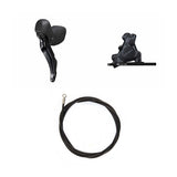 Kit de Freio a Disco Hidráulico Shimano GRX BR-RX410/ST-RX400 Dianteiro/Esquerdo Resina Aletado 160mm Adaptador 1000mm Mangueira Preto
