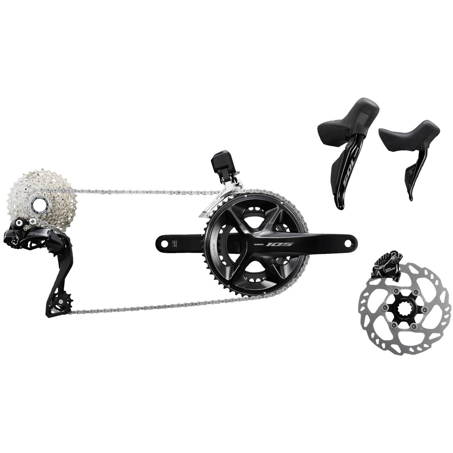 Grupo Carretera Shimano 105 Di2 R7100 50-34d/11-34d 12v