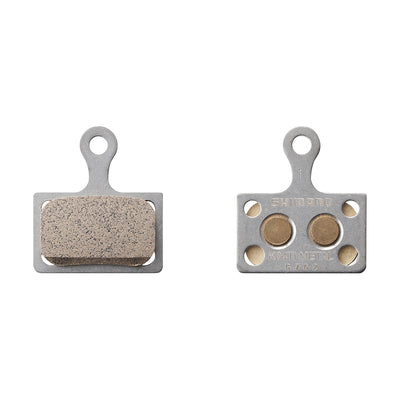 Pastillas Freno Disco Shimano BP-K04TI-MX Titanio Sin Aletas 1 Par Gris