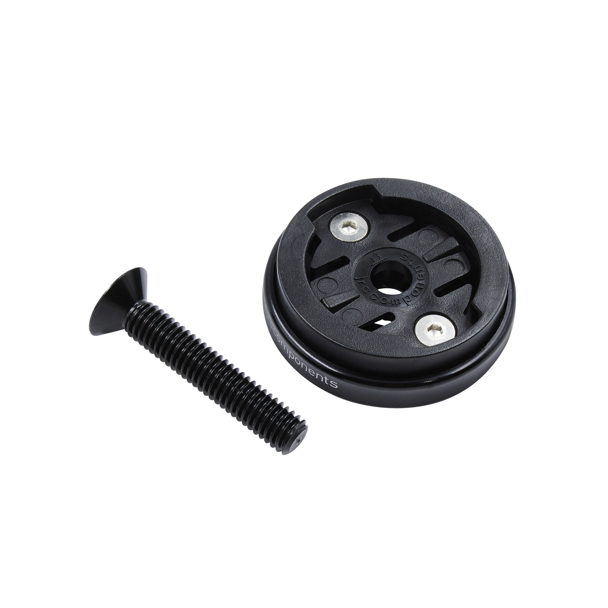 Soporte Tapa Dirección Ciclocomputador JRC Components Enkei Garmin Negro