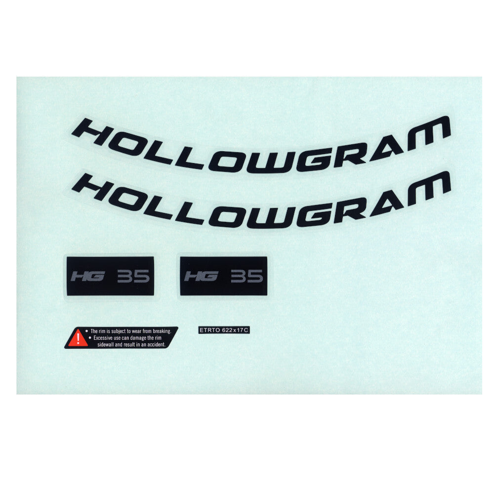 Kit Calcomanías Llantas Cannondale HG35 2021 Negro
