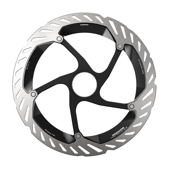 Disco Freno Shimano RT-CL900 Center Lock Ice Technologies Freeza Anillo Cierre Interno Plata/Negro
