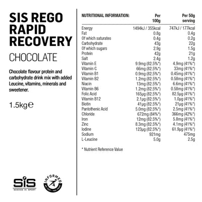 SIS REGO Polvo Recuperador Rápido 1.5kg Chocolate #3