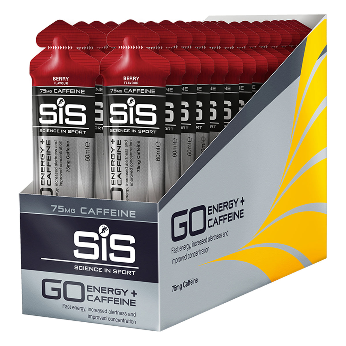 SIS GO Gel Energético/Cafeína 60ml Bayas/Cafeína