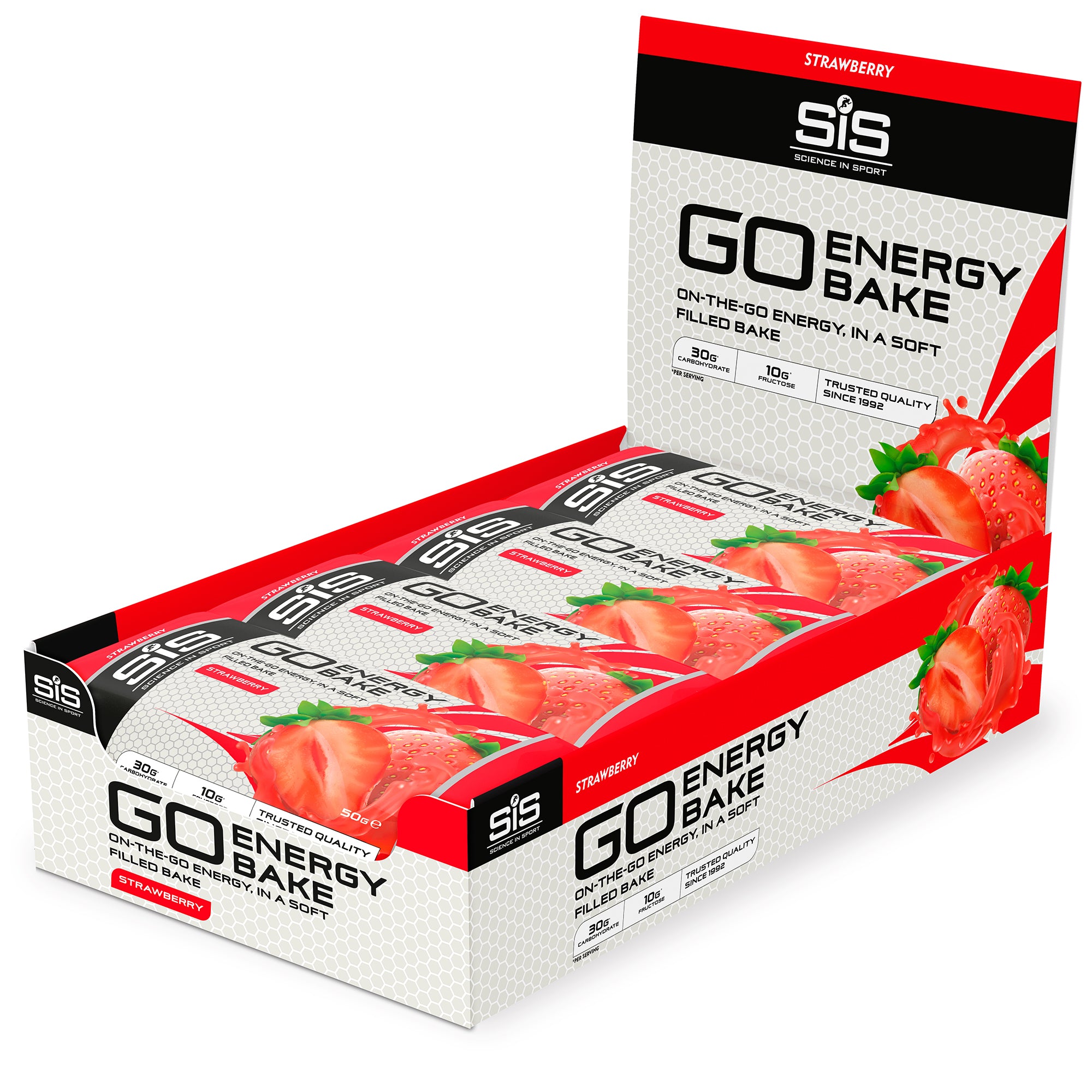 SIS GO Bizcocho Energético 12x50g Fresa #2