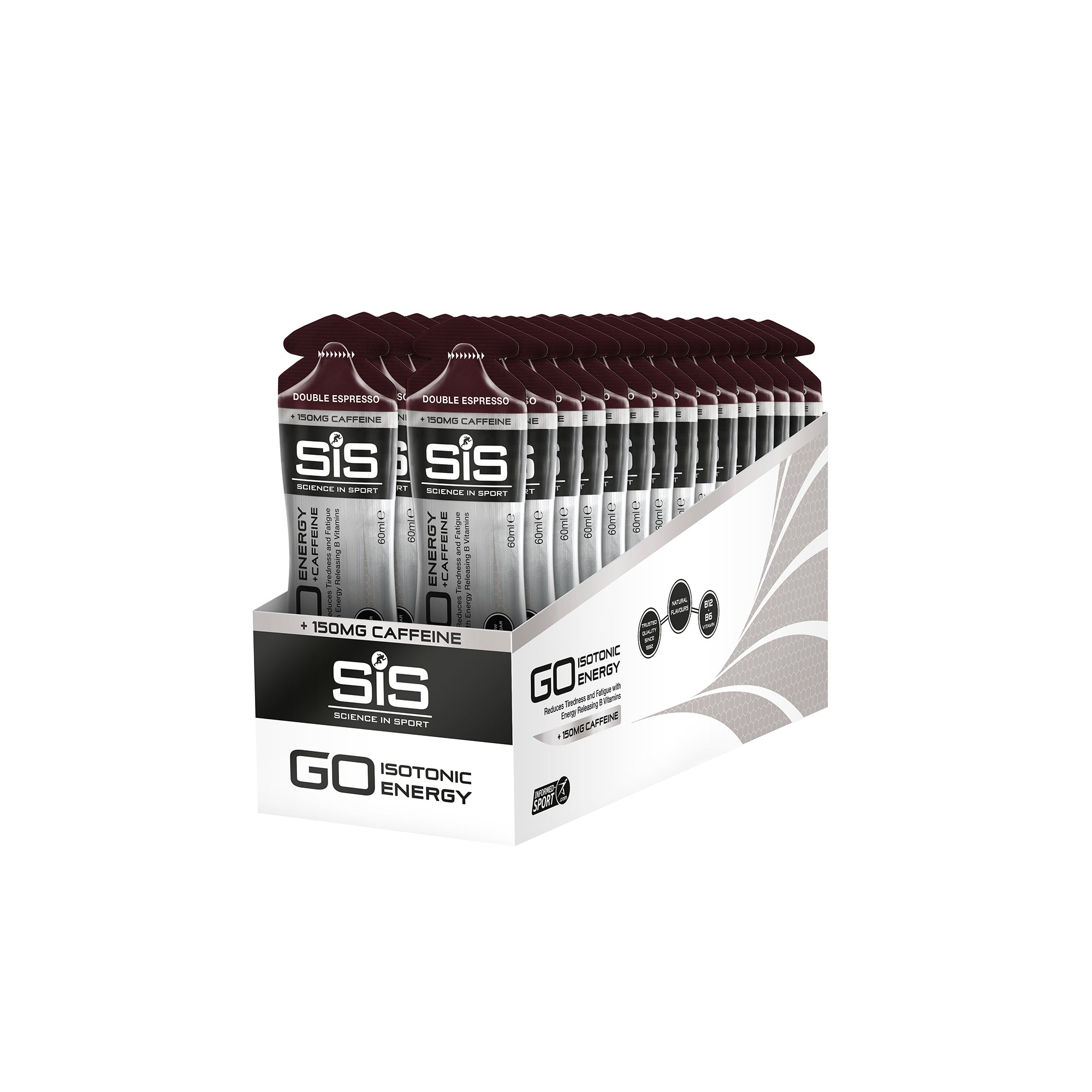 SIS GO Gel Energético/Doble Cafeína 60ml Doble Espresso/Cafeína #2
