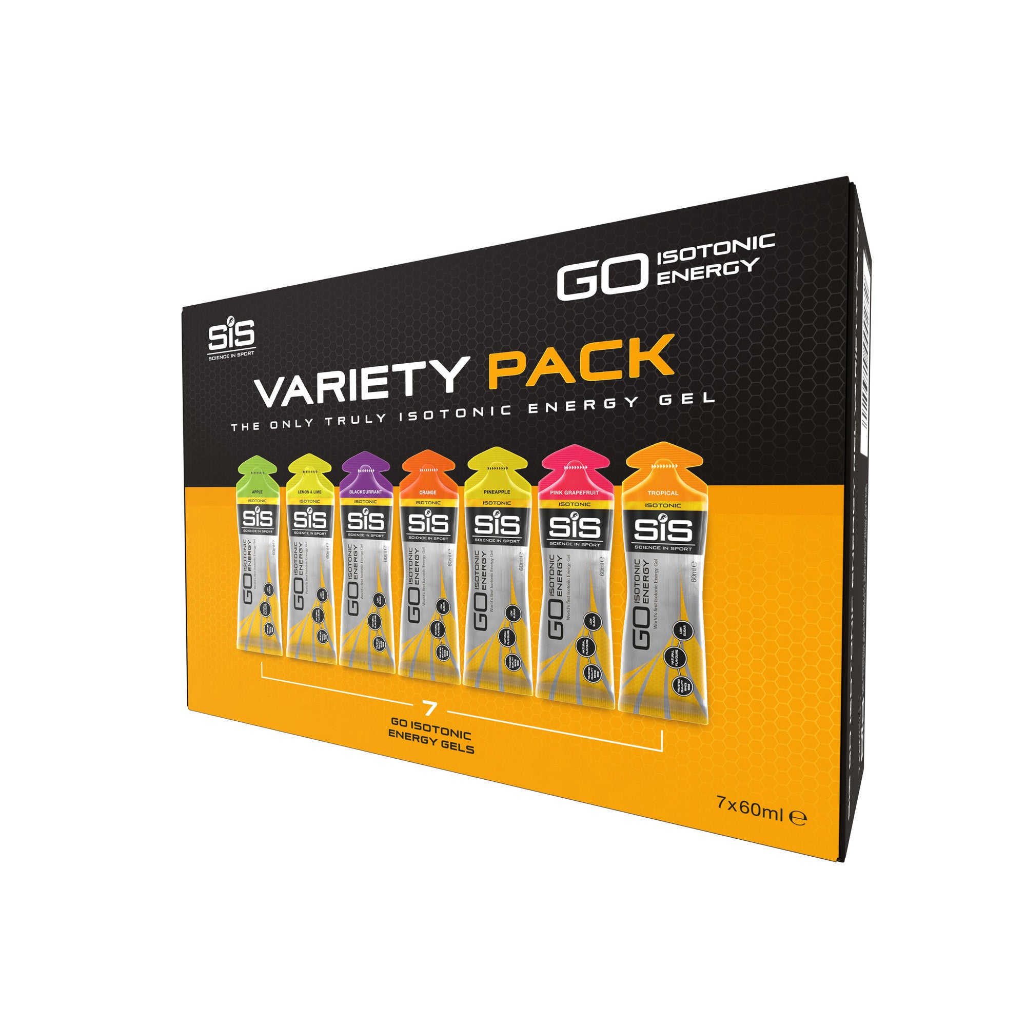 SIS GO Pack Variado Geles Energéticos Isotónicos 7x60ml Sabores Variados