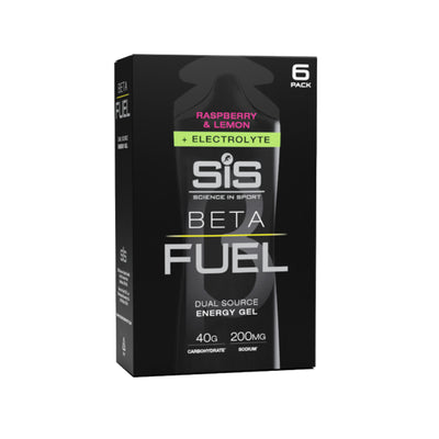 SIS BETA Fuel Gel Energético/Electrolitos 6x60ml Frambuesa/Limón #2