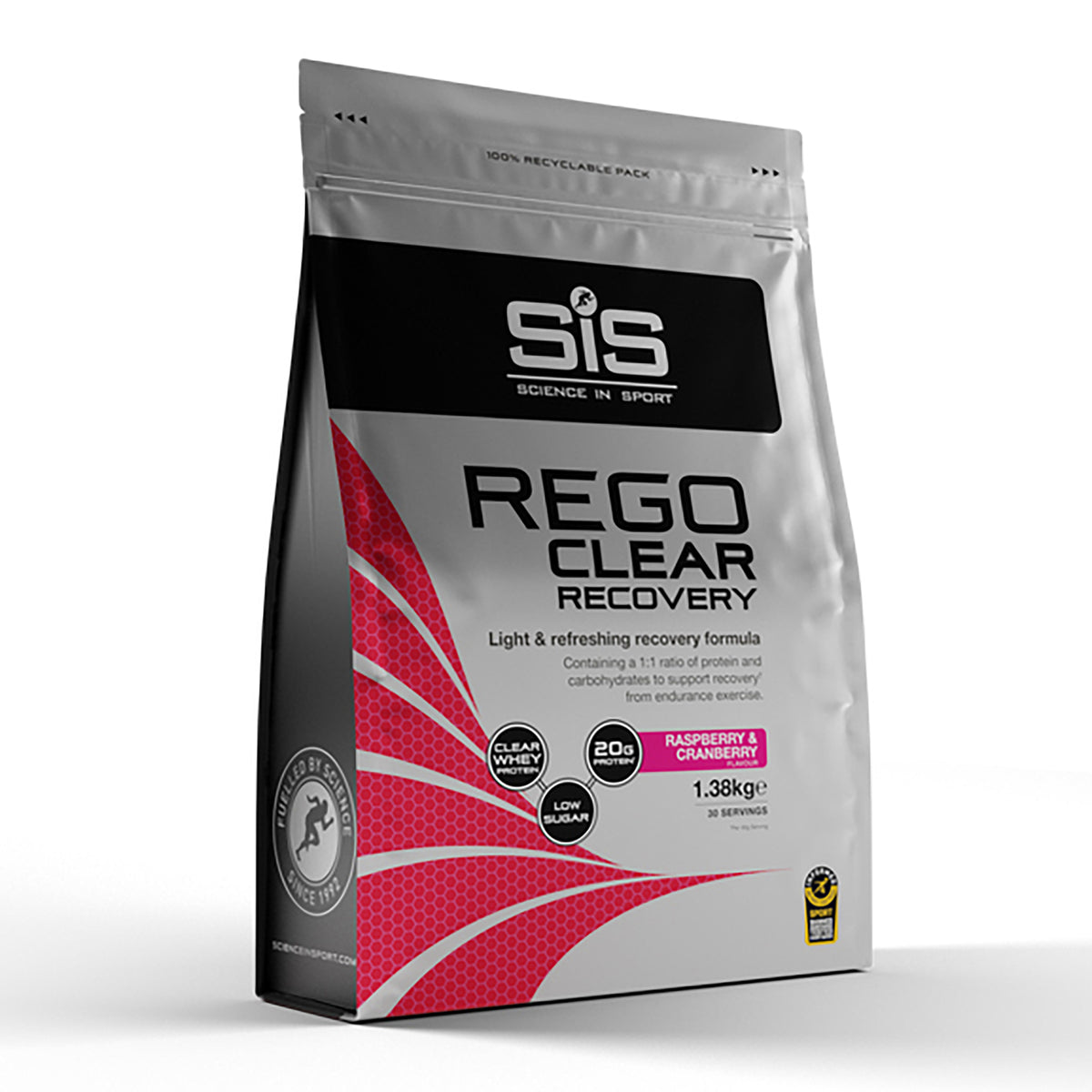 SIS REGO Clear Polvo Recuperador 1.38kg Frambuesa/Arándano Rojo