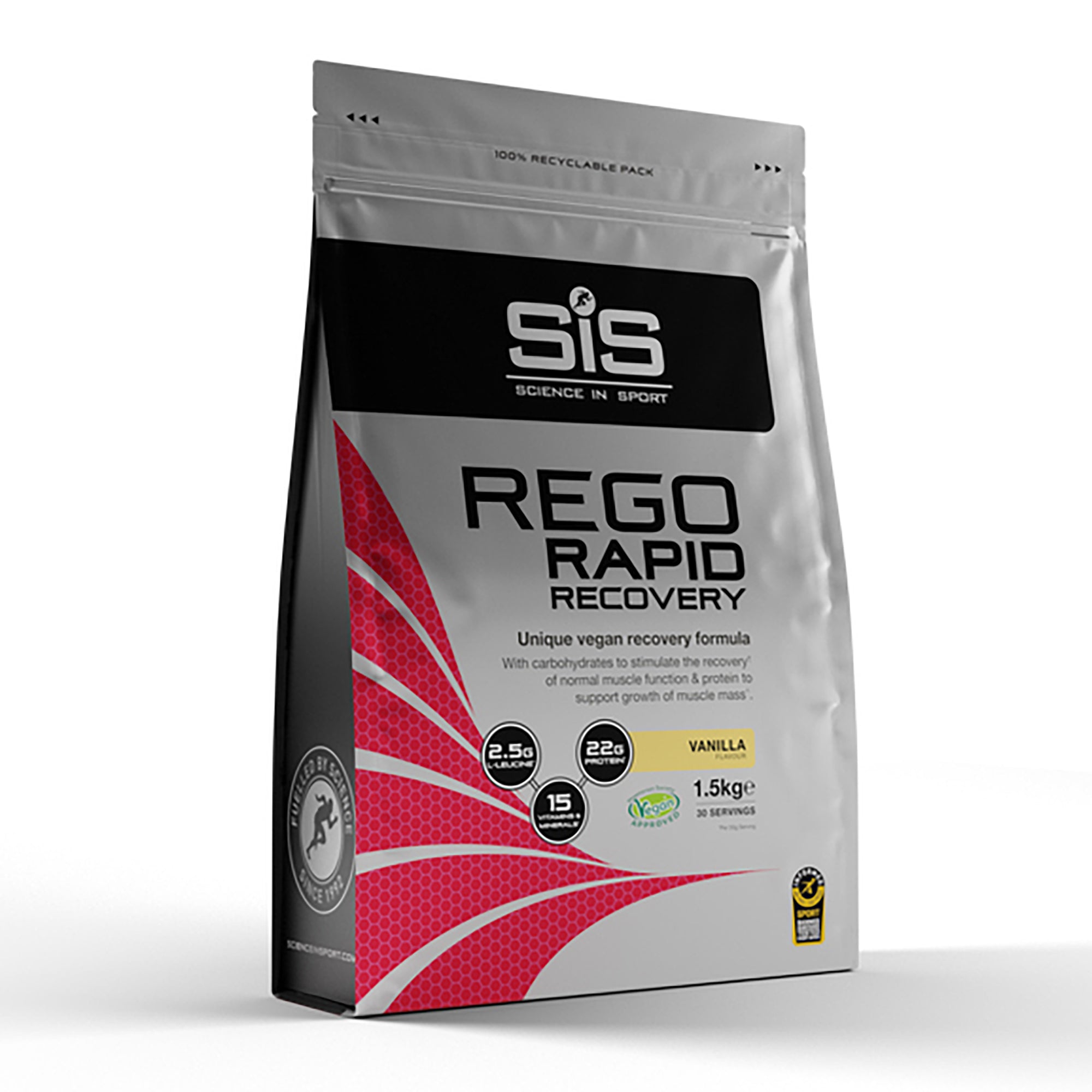 SIS REGO Polvo Recuperador Rápido 1.5kg Vainilla
