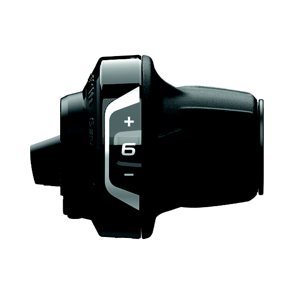 Mando Cambio Derecho Shimano SL-RV400-6R-LSET Revoshift Abrazadera 6v Optical Gear Display Negro