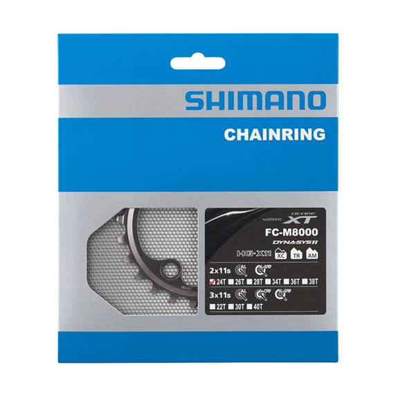 Plato Shimano Deore XT FC-M8000-2/FC-M8000-B2/FC-MT700-2/FC-MT700-B2 Gris #2