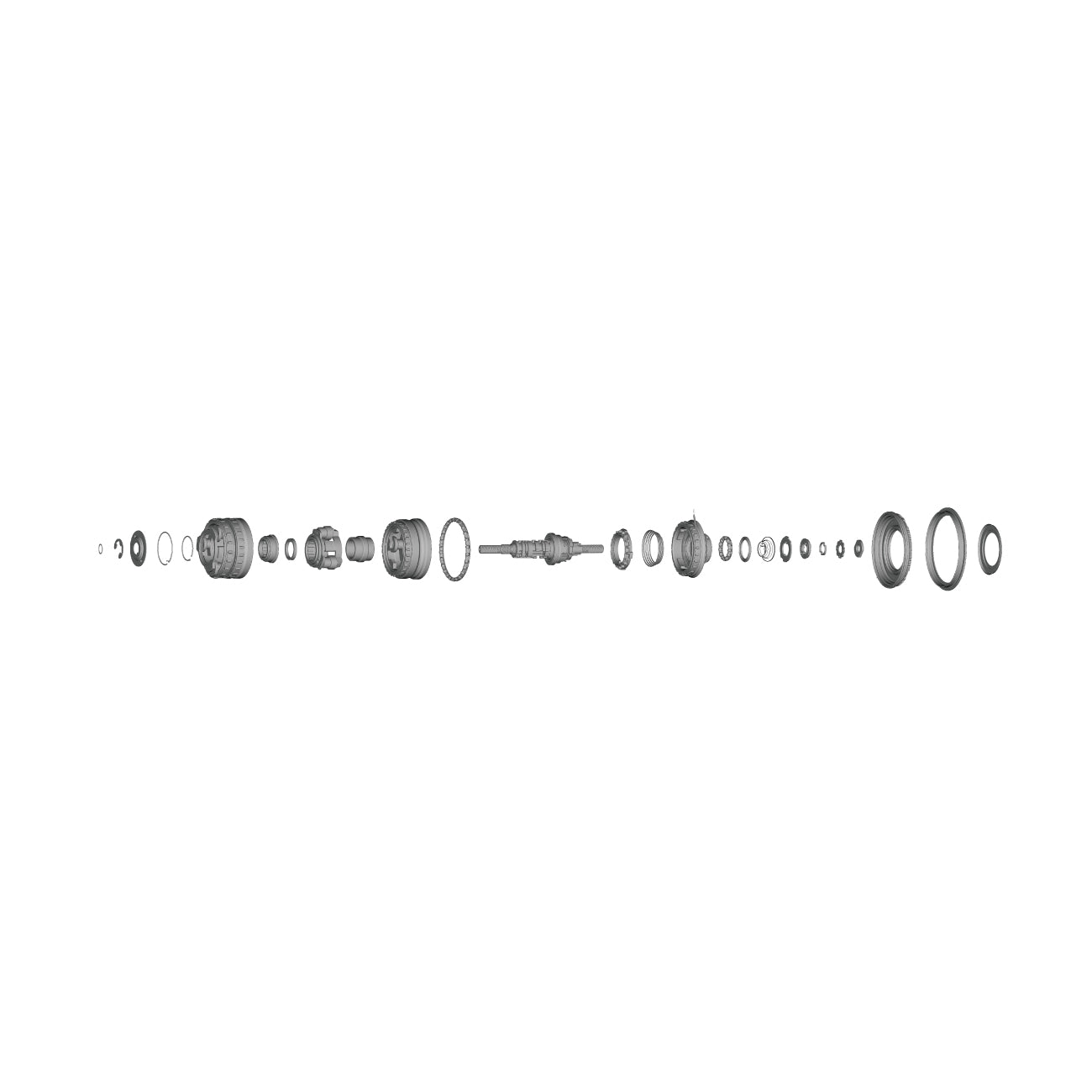 Conjunto Interno Shimano SG-S7051-11 187mm Plata #2