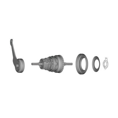 Conjunto Interno Shimano SG-C3001-7C Unidad Brazo Freno 175.5mm Plata #2