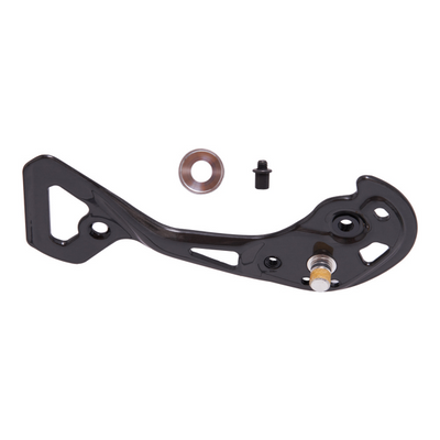 Conjunto Placa Exterior Shimano RD-M9000 GS Negro/Gris #2