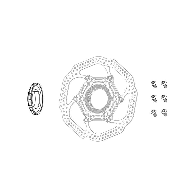 Kit Tornillos Titanio Disco Freno Sram T25 Plata