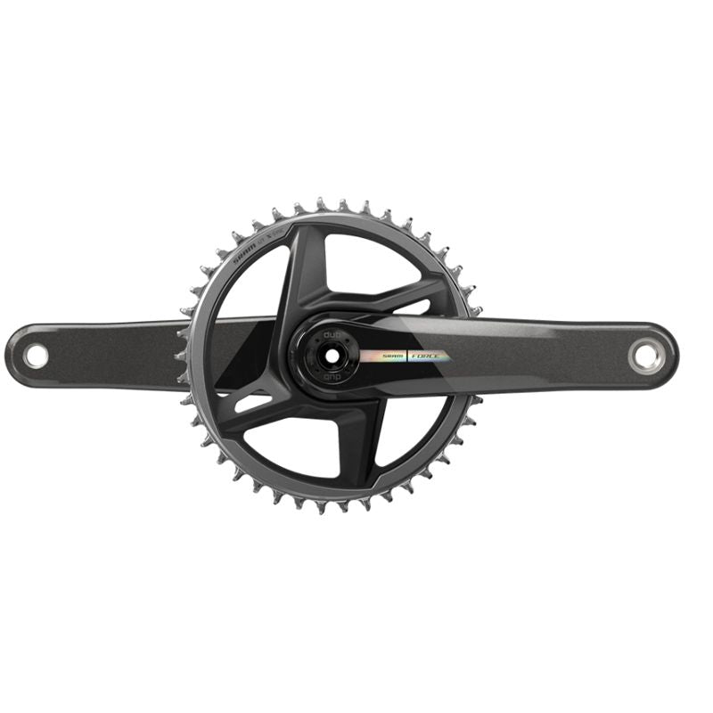 Juego Bielas/Plato Sram Force Wide D2 Dub Direct Mount 40d 12v Carbono Sin Cazoletas Gris/Iridiscente