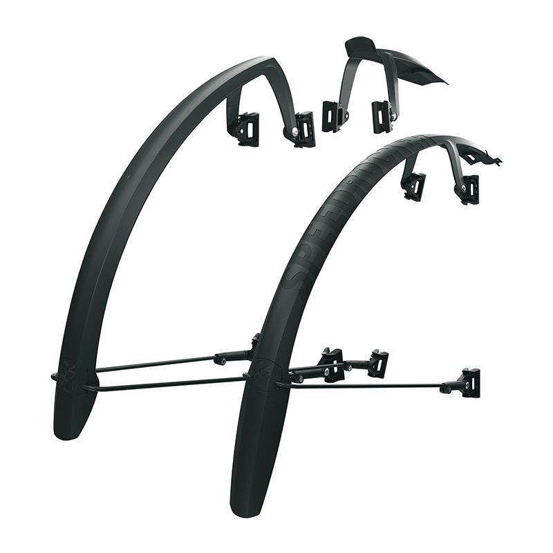 Pack Guardabarros Delantero/Trasero SKS Speedrocker 28" 47mm Negro