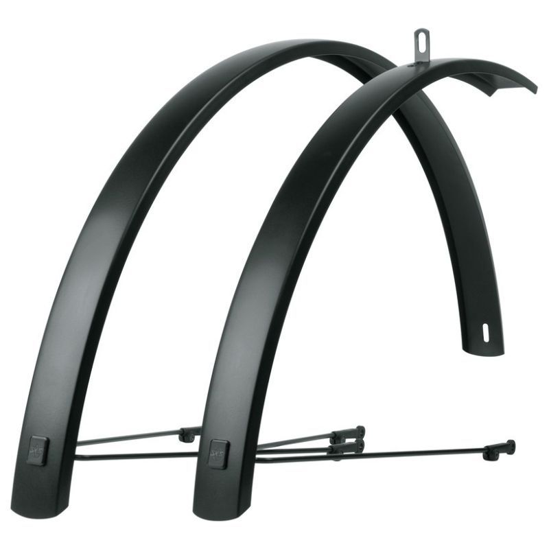 Pack Guardabarros Delantero/Trasero SKS Bluemels Edge 28" Negro Mate