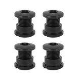 Absolute Black Kit de Parafusos para Coroa 4 Braços Curto Alumínio Preto