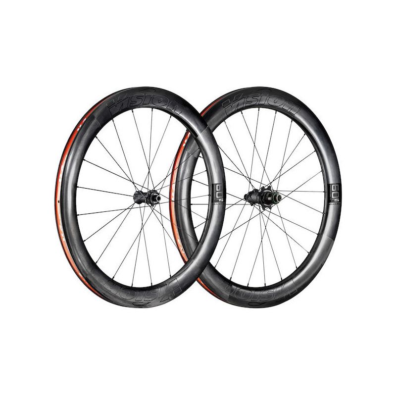 Juego Ruedas Vision Metron 60 SL Freno Disco Center Lock Cubierta Tubeless Ready Sram XDR Carbono Negro