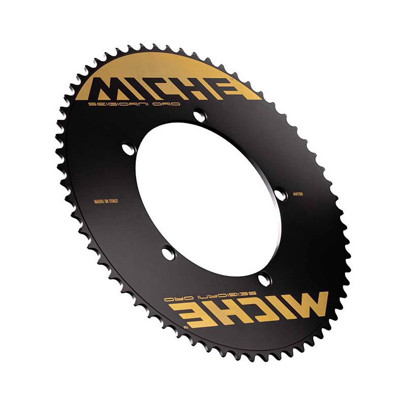 Plato Miche Seigiorini Oro Pista 144 Bcd 5 Brazos Aluminio Negro