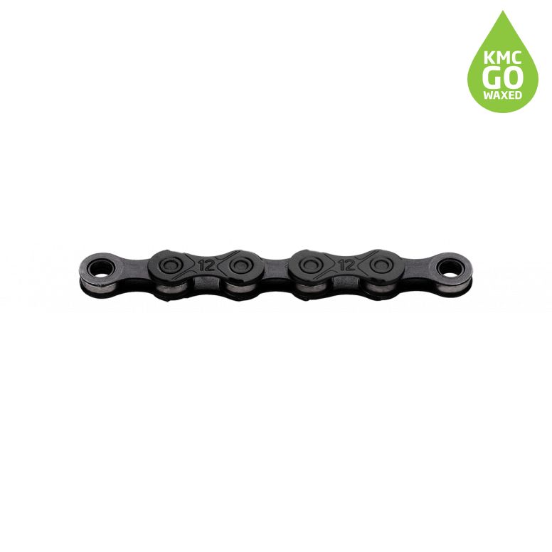 Cadena KMC X12 Waxed 126 Eslabones 12v Negro