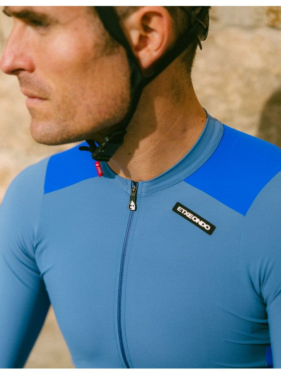 Etxeondo Maillot Alde M/L Color Edition Azafata/Indigo #4