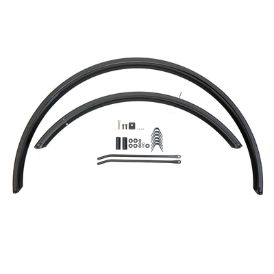Juego Guardabarros Delantero Trasero Cannondale Hebie Aluminio Negro SM/MD